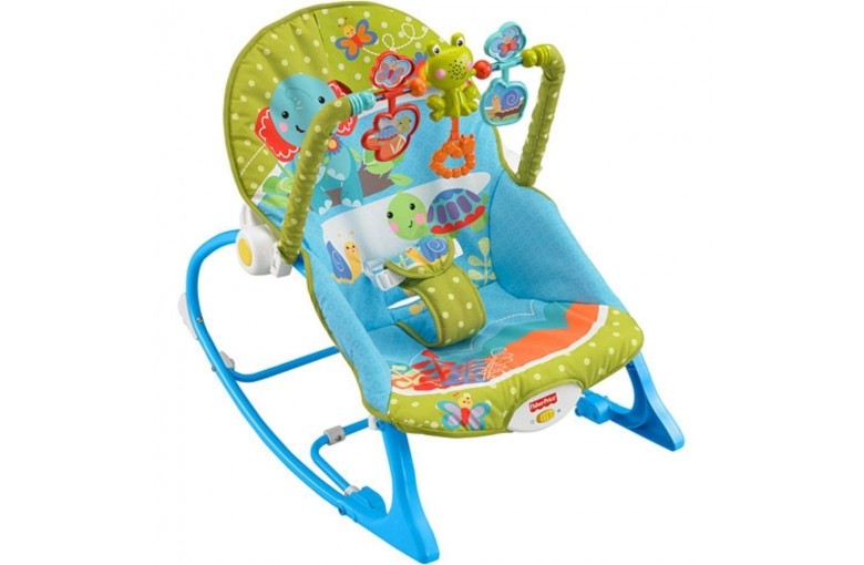 Кресло-качалка “Слоненок” Fisher Price от 0 до 18 кг с музыкой