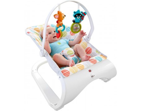 Детский шезлонг, кресло качалка Комфорт Fisher-Price Comfort Curve Bouncer